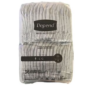 Depend For Men Large Fresh Protection Adult Underwear 36 Ct Maximum Absorbency